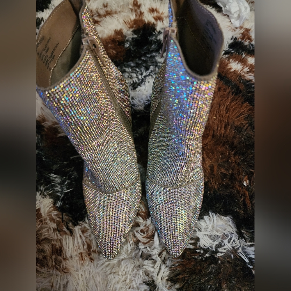 Sparkling Silver Women's Boots